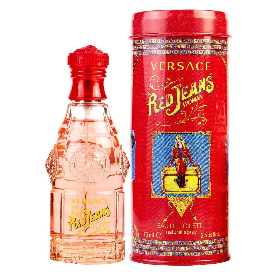Versace Fragrance Red Jeans Удивительный и пикантный аромат, игра контрастов между яркими цветами и полутонами, между природным и магическим