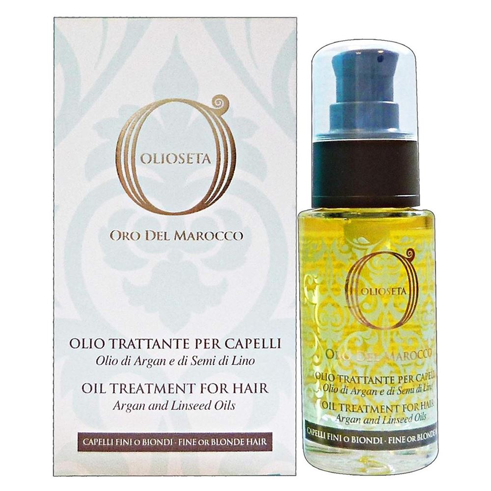 Barex Olioseta oro del Marocco Oil Treatment Blonde-Fine Hair Масло Блонд-Уход с маслом арганы и маслом семян льна 