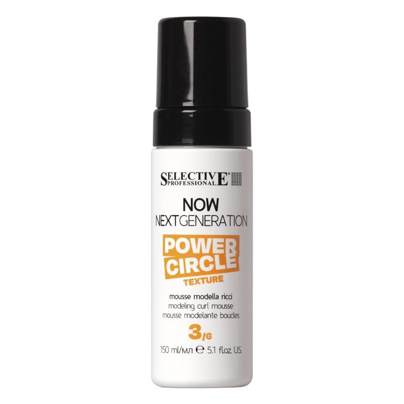 Selective Professional Now Next Generation Power Circle Mousse Эко-мусс для создания упругих локонов 