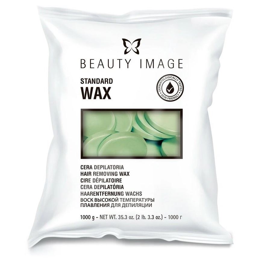 Beauty Image Горячий воск  Воск в дисках "Стандарт" Оливковый Бьюти Имидж Горячий воск в дисках "Стандарт" Оливковый с диоксидом титана