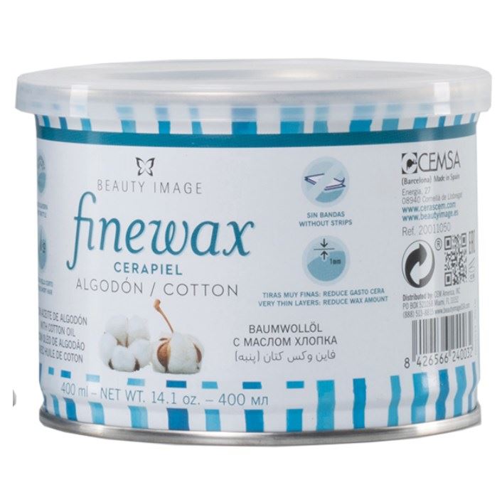 Beauty Image Пленочный воск Воск в банке с экстрактом хлопка  Finewax Пленочный воск в банке с экстрактом хлопка 
