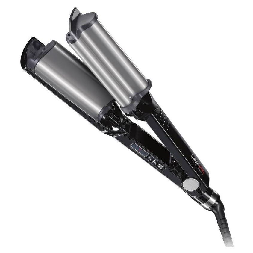 BaByliss Плойки BAB2469TTE Ionic Hi-Def Waiver Titanium Tourmaline Плойка для волос Плойка для создания глубоких волн с терморегулятором и титаново-турмалиновым покрытием