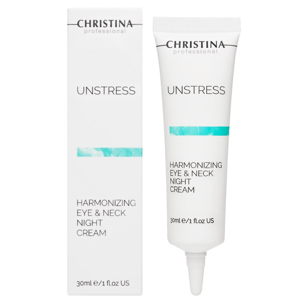 Christina Unstress Harmonizing Eye & Neck Night Cream Гармонизирующий ночной крем для кожи вокруг глаз и шеи