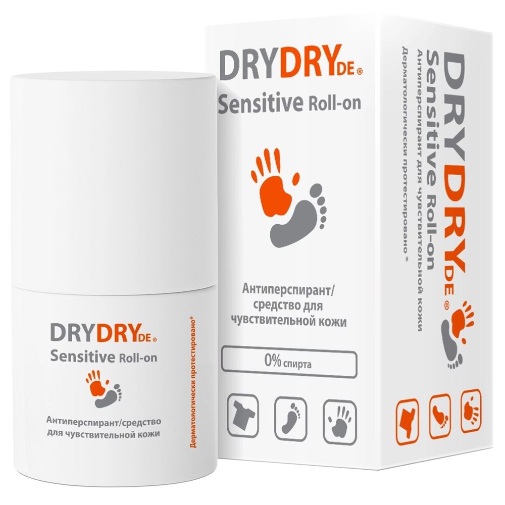 Dry Dry Antiperspirant Dry Dry de Sensitive Roll-on Драй Драй Сенситив - Эффективное средство от повышенного потовыделения для чувствительной кожи