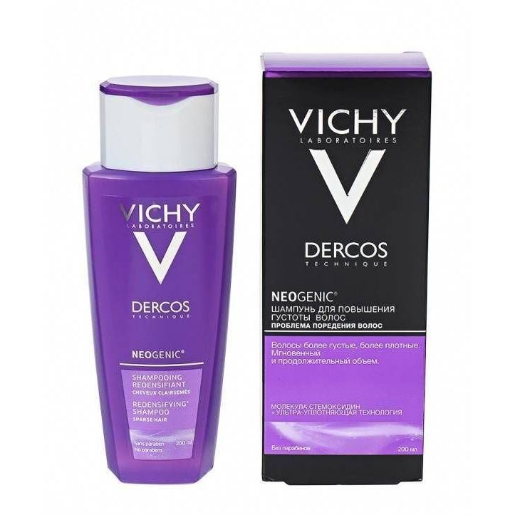 VICHY Dercos NEOGENIC Шампунь Деркос Неоженик Шампунь для повышения густоты волос 
