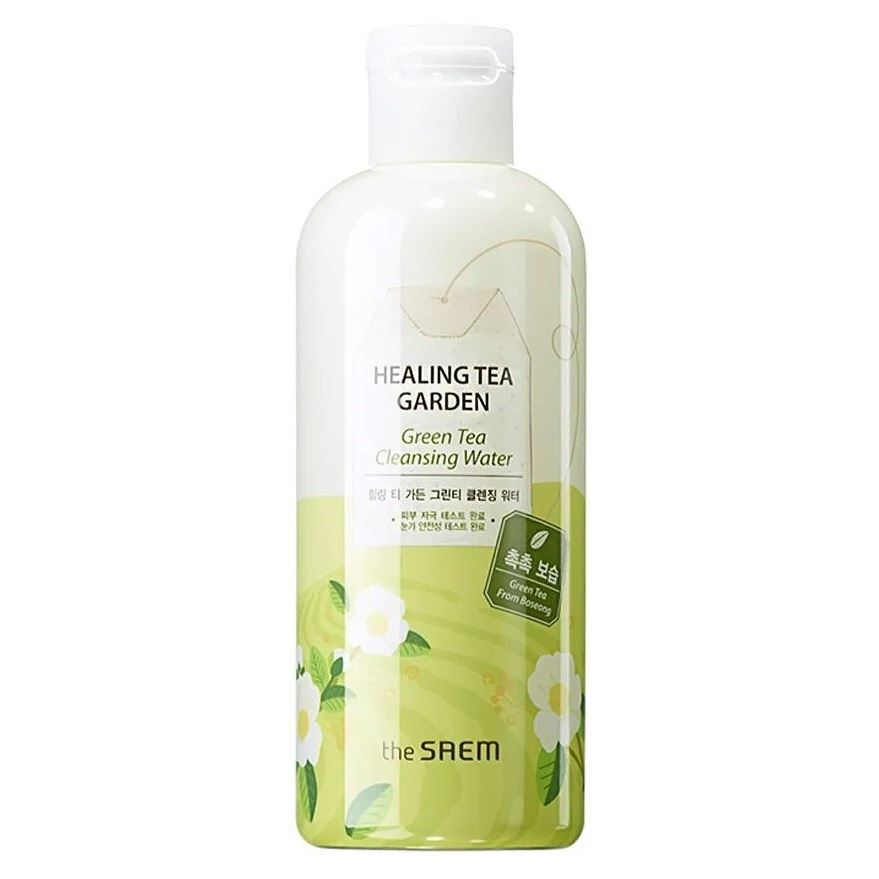 The Saem Garden Healing Tea Garden Green Tea Cleansing Water Очищающая увлажняющая вода на основе зеленого чая