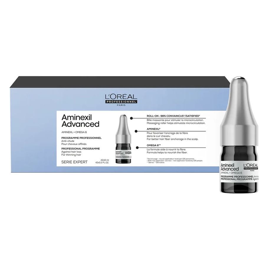 L'Oreal Professionnel Aminexil Advanced Aminexil Advanced Expert Ампулы против выпадения волос  с роликовым аппликатором