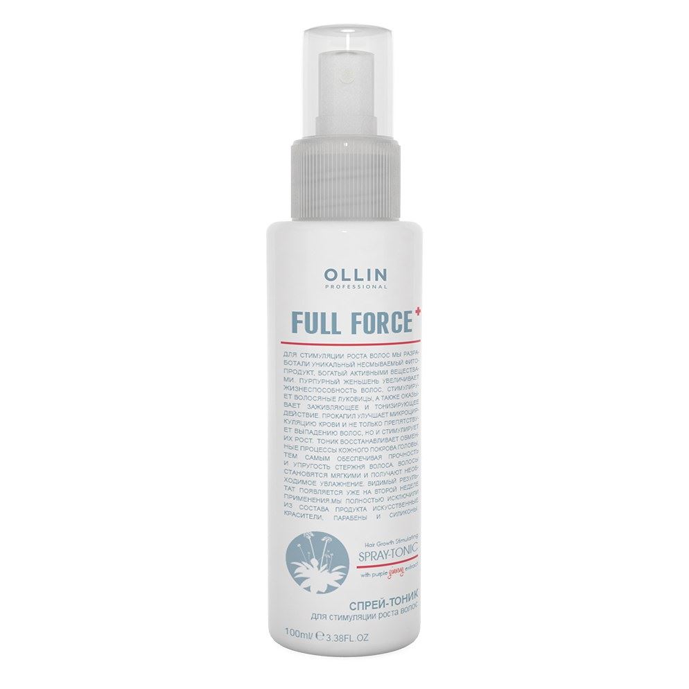 Ollin Professional Full Force Hair Growth Stimulating Spray-Tonic Спрей-тоник для стимуляции роста волос с экстрактом женьшеня