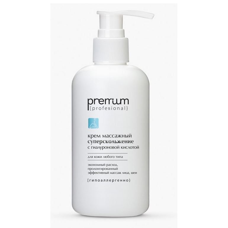 Premium Professional Массажный крем для лица и шеи Массажный крем для лица и шеи Суперскольжение с гиалуроновой кислотой 