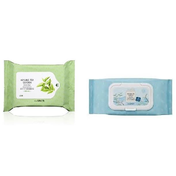 The Saem Garden Healing Tea Garden Cleansing Tissue Салфетки очищающие