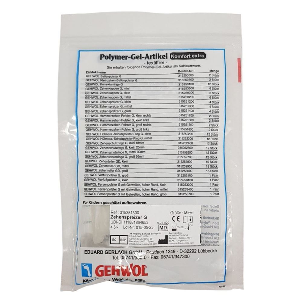 Gehwol Комфорт+ Защита Zehenteiler G Mittel Гель-корректор G Гель-корректор G, средний