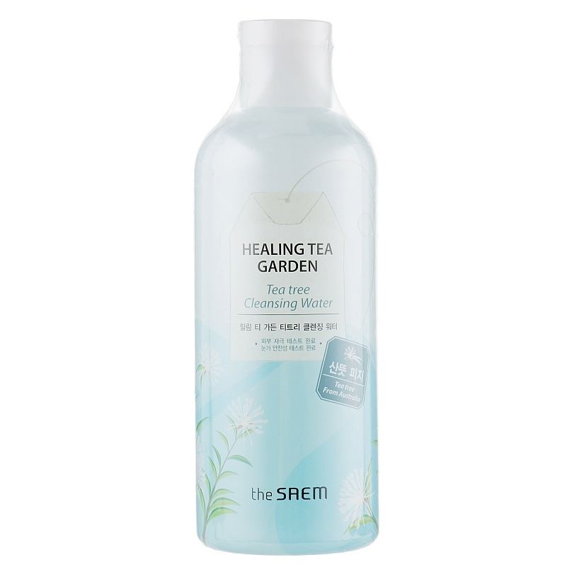 The Saem Garden Healing Tea Garden Tea Tree Cleansing Water Вода очищающая увлажняющая с маслом чайного дерева 