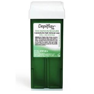 Depilflax Waxes Wax Roll-On Cartridge Aloe Vera Теплый воск для депиляции в картридже с Алоэ Вера, прозрачный для сухой и чувствительной кожи, увлажняет