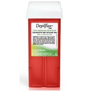 Depilflax Waxes Wax Roll-On Cartridge Pink Теплый воск для депиляции в картридже Роза кремовый, сливочный плотный для чувствительной кожи, увлажняет