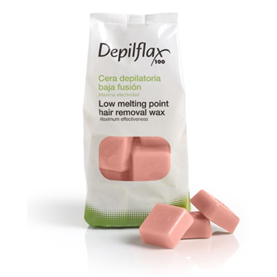 Depilflax Waxes Hair Removal Wax Rosa Воск горячий Роза плотный для нежной и чувствительной кожи, очень пластичен