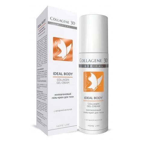 Medical Collagene 3D Коллагеновый уход за телом, руками и ногами Collagen Gel-Cream с янтарной кислотой Гель для тела IDEAL BODY с янтарной кислотой коллагеновый