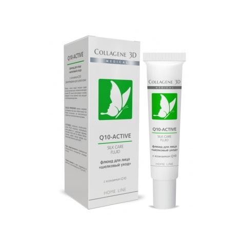 Medical Collagene 3D Коллагеновые кремы и крем-маски Silk Care Fluid Q10-Active Флюид для лица "шелковый уход" с коэнзимом Q10