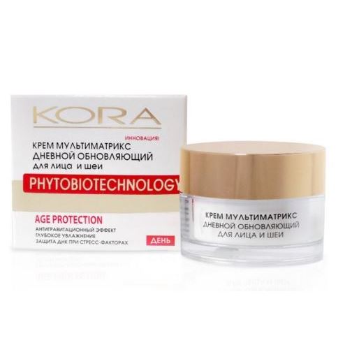 KORA Зрелая кожа Крем мультиматрикс дневной обновляющий  Крем мультиматрикс дневной обновляющий для лица и шеи