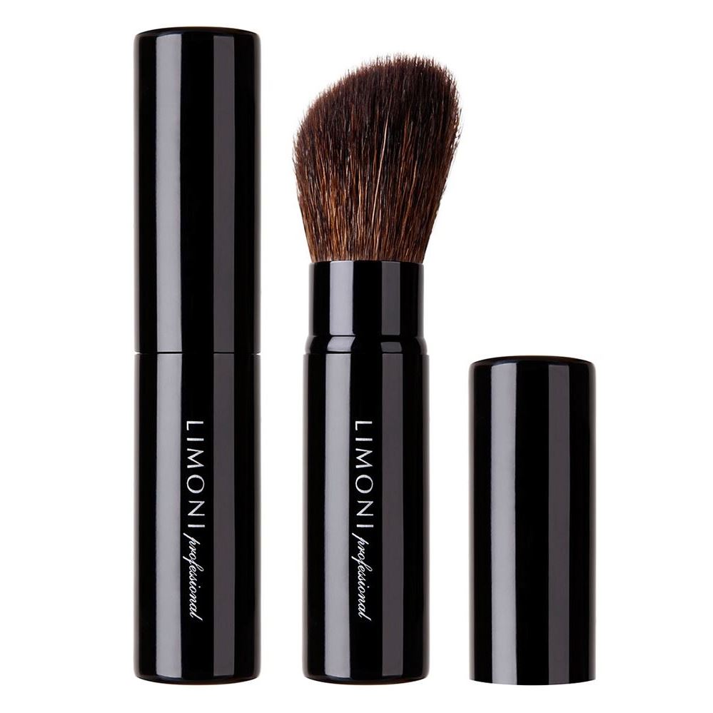 Limoni Make Up Кисть Professional №30 (коза)  Кисть выдвижная для пудры и румян со срезанным углом