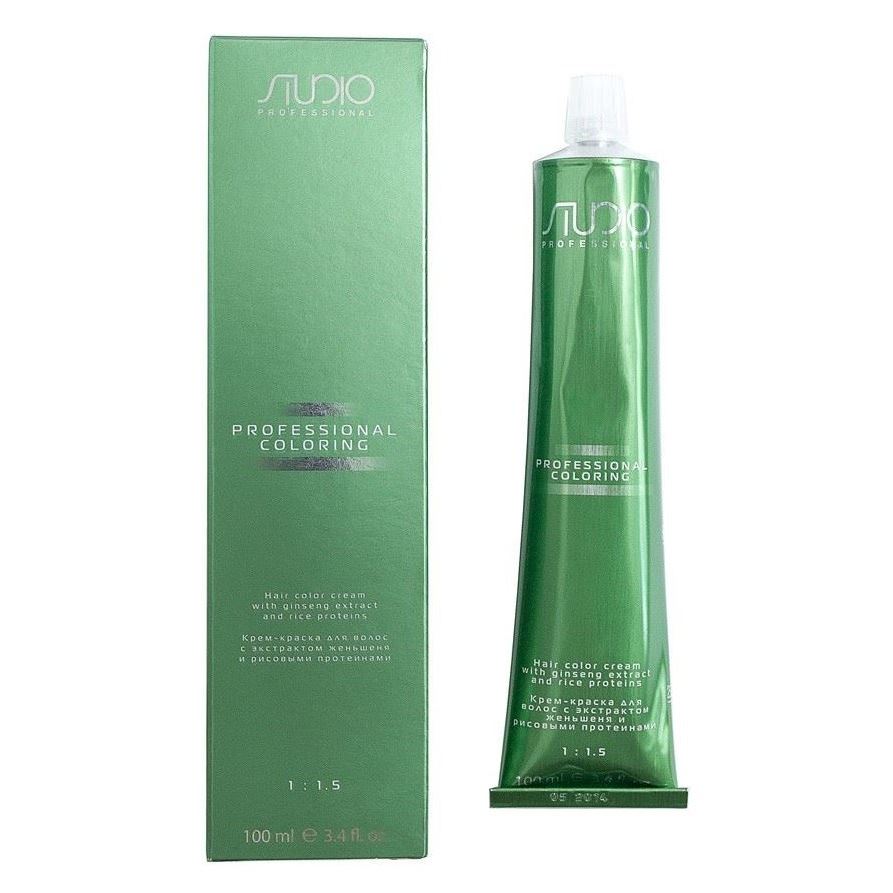 Kapous Professional Color and Tints Studio Professional Coloring Крем-краска для волос с экстрактом женьшеня и рисовыми протеинами