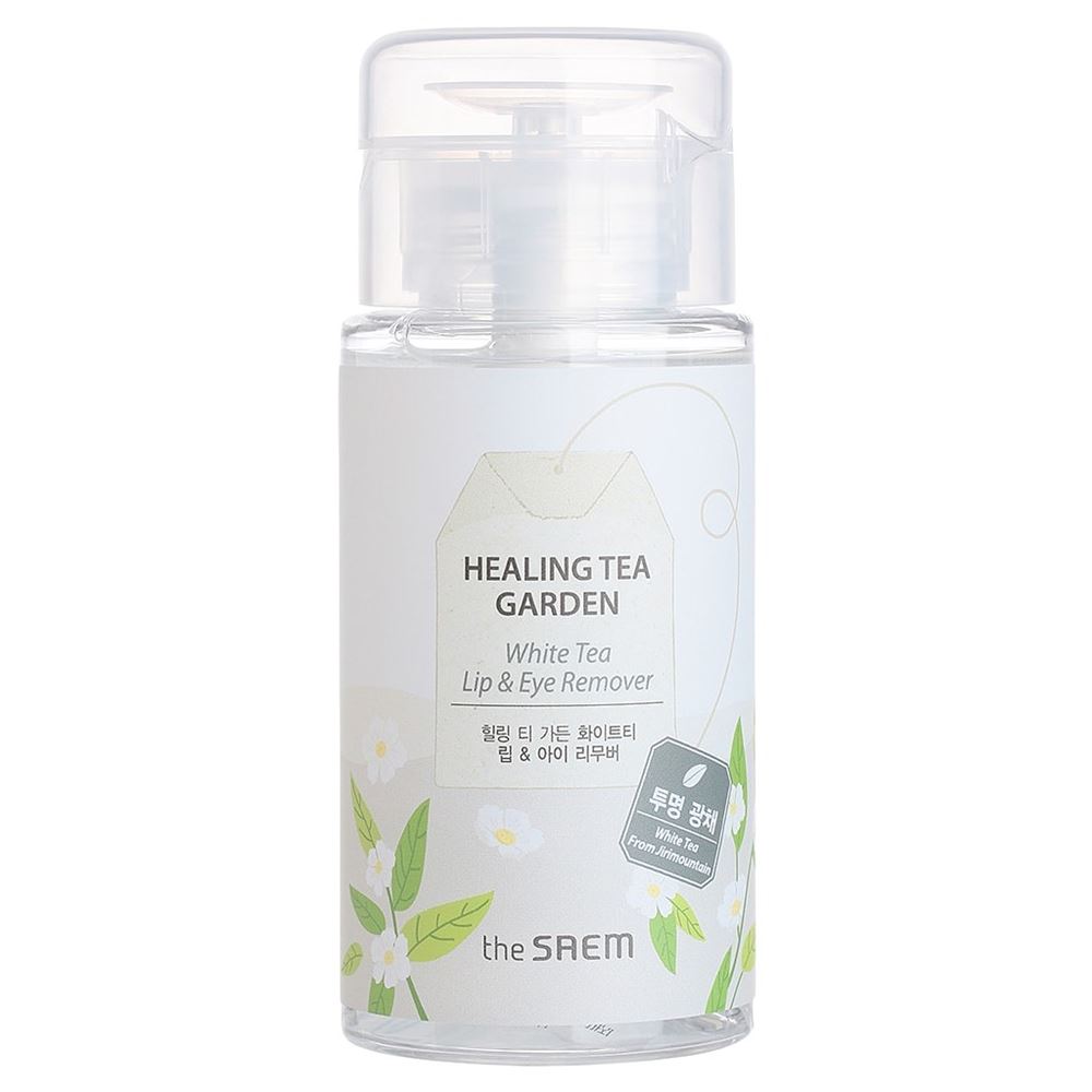 The Saem Garden Healing Tea Garden White Tea Lip & Eyes Remover Жидкость для снятия макияжа с глаз и губ с экстрактом белого чая