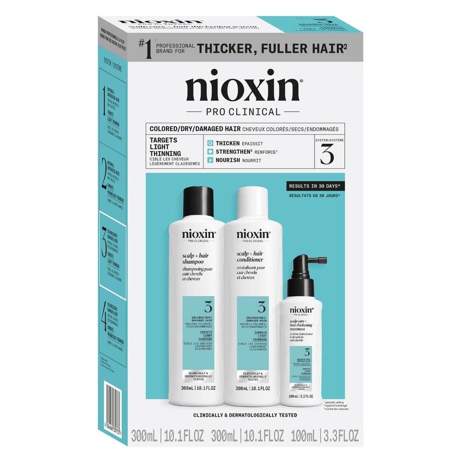 Nioxin Система 3 Hair System 3 Kit XXL Набор Система 3 XXL-формат - Шампунь, Кондиционер, Маска. Для окрашенных волос, склонных к истончению