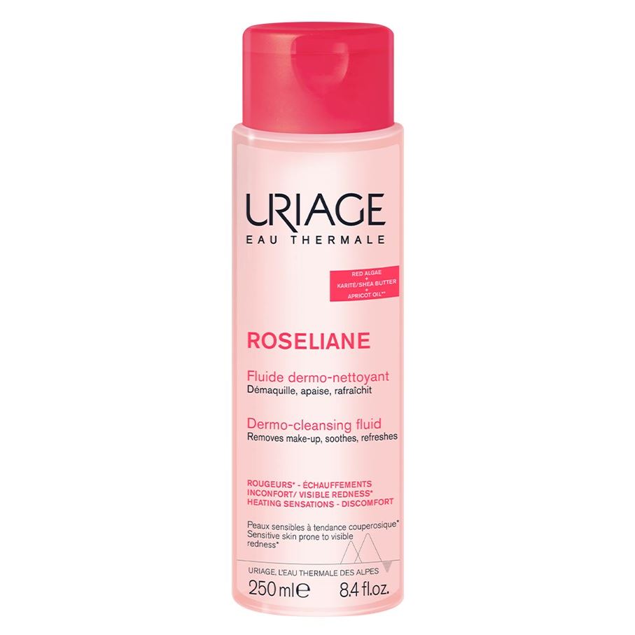 Uriage Roseliane Roseliane Dermo-Cleansing Fluid Дермоочищающая эмульсия для лица и контура глаз