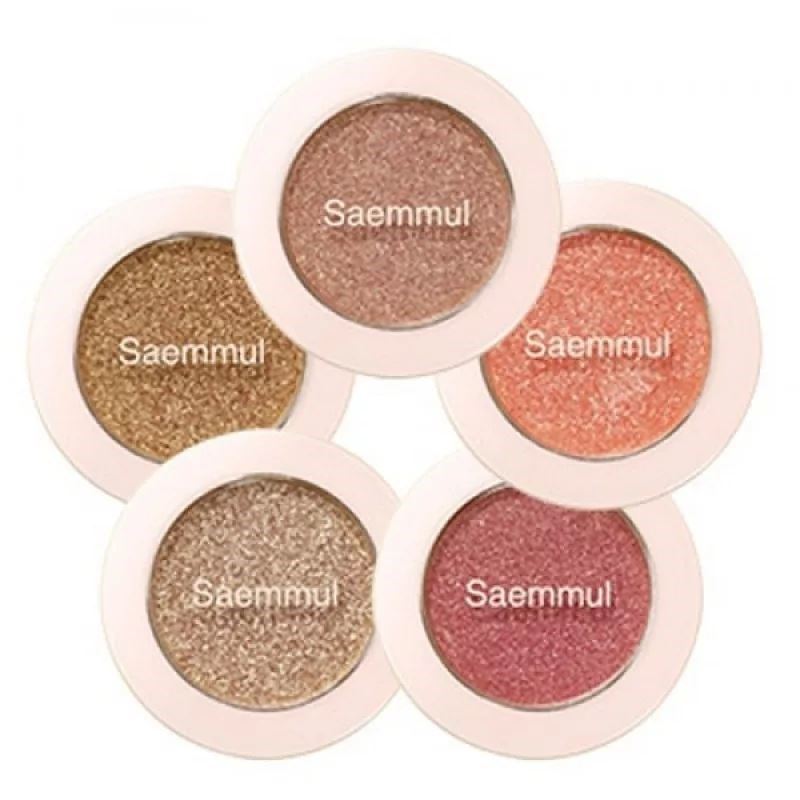 The Saem Make Up Saemmul Single Shadow (Glitter) Тени для век с глиттером