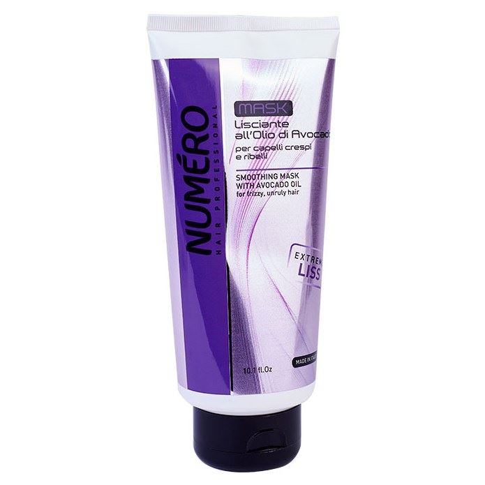 Brelil Professional Numero  Liss Smoothing Mask Маска разглаживающая с маслом авокадо для пушистых и непослушных волос