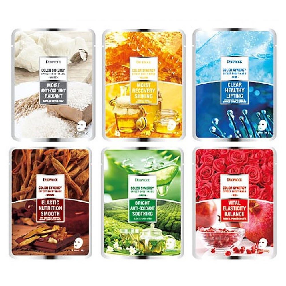 Deoproce Natural Skin Color Synergy Effect Sheet Mask Тканевая маска для лица