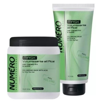 Brelil Professional Numero  Volume Volumising Mask  Маска для придания объема с экстрактом ягод асаи для тонких и ослабленных волос