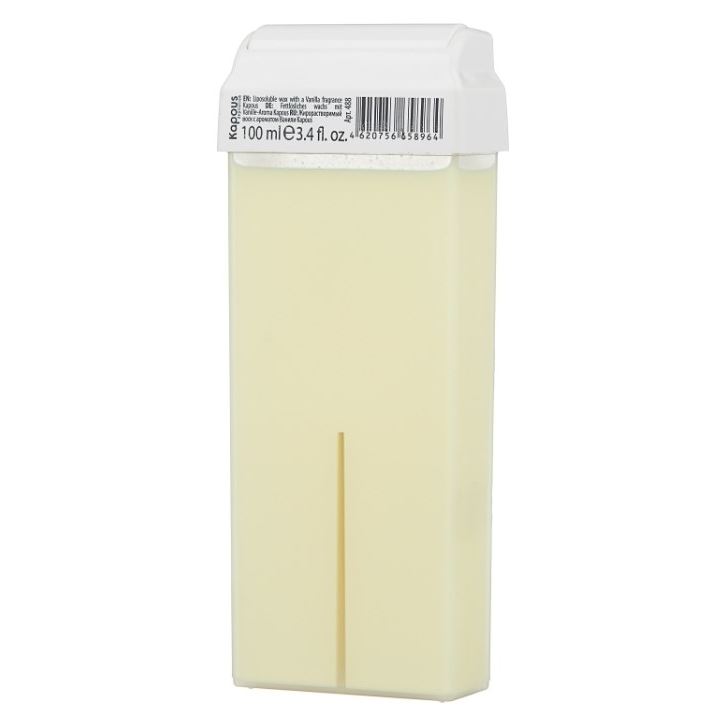 Kapous Professional Depilation Воск в кассетах Ваниль с широким роликом Жирорастворимый воск "С ароматом Ванили" широкий ролик