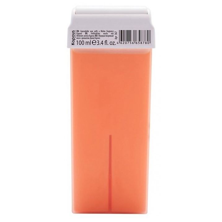 Kapous Professional Depilation Воск в кассетах Дыня с широким роликом Жирорастворимый воск "С ароматом Дыни" широкий ролик