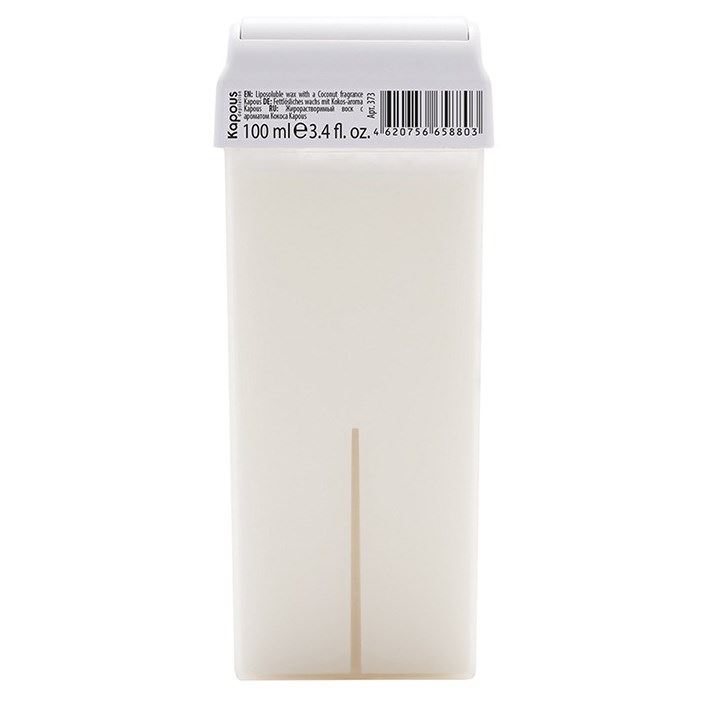 Kapous Professional Depilation Воск в кассетах Кокос с широким роликом Жирорастворимый воск "С ароматом Кокоса" широкий ролик