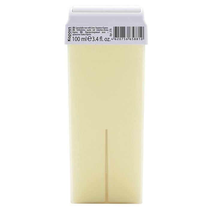 Kapous Professional Depilation Воск в кассетах Лайм с широким роликом Жирорастворимый воск "С ароматом Лайма" широкий ролик