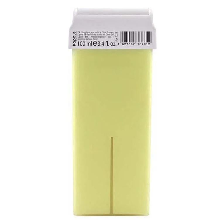 Kapous Professional Depilation Воск в кассетах Цитрон с широким роликом Жирорастворимый воск "С ароматом Цитрона" широкий ролик