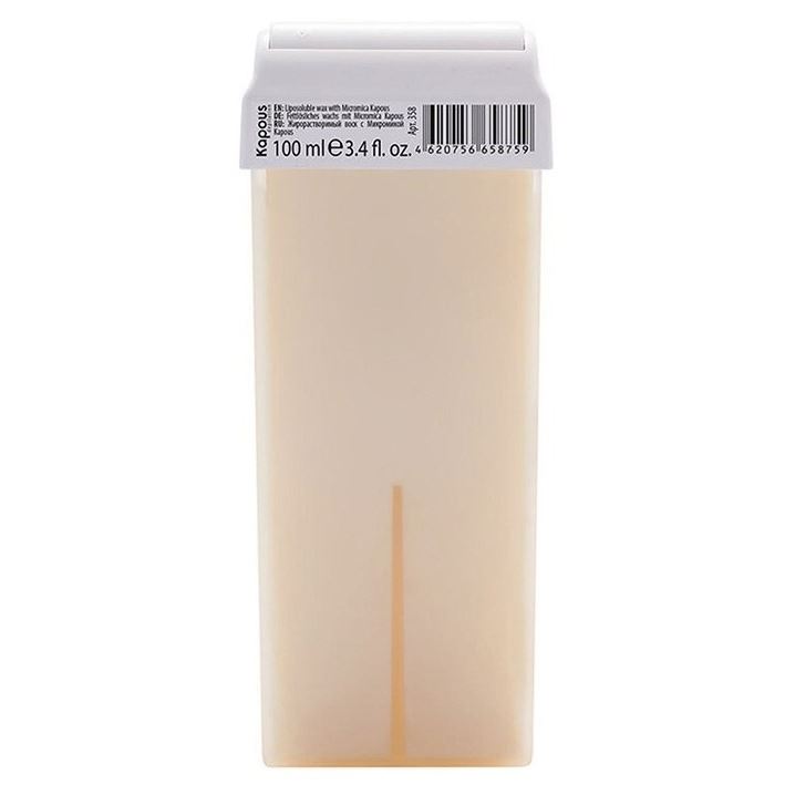 Kapous Professional Depilation Воск в кассетах с Микромикой Жирорастворимый воск с Микромикой для коротки волос с широким роликом