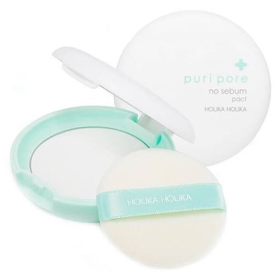Holika Holika Make Up Puri Pore No Sebum Pact Компактная матирующая пудра для лица