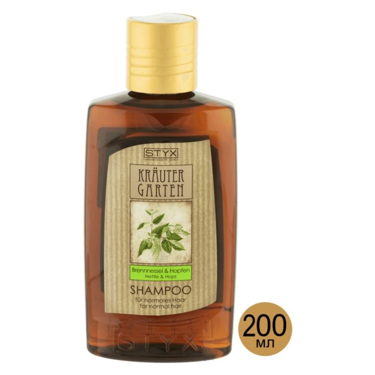 STYX Cерия "Травяной сад" Шампунь Крапива-Хмель Укрепляющий шампунь для нормальных и сухих волос Крапива-Хмель