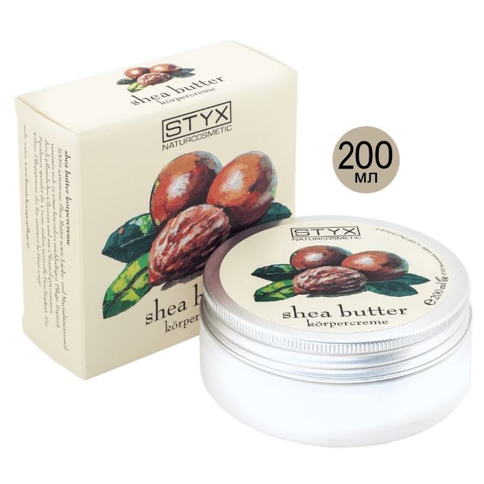 STYX Cерия "Ши и Какао" Крем для тела Масло Ши Крем для тела с маслом Ши антистрессовый