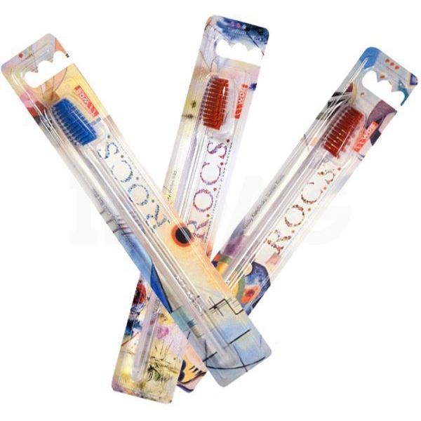 R.O.C.S. Toothbrushes & Dental Floss Classic Even Cut Зубная щетка Классическая (ровный срез)