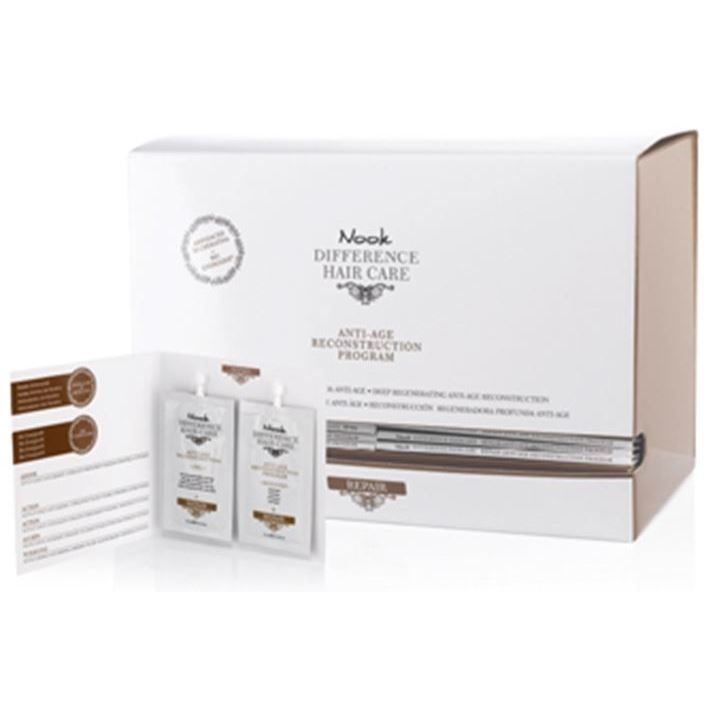 Nook Differrence Hair Care  Repair Anti-Age Reconstruction Program Антивозрастная программа для глубокого восстановления поврежденных волос