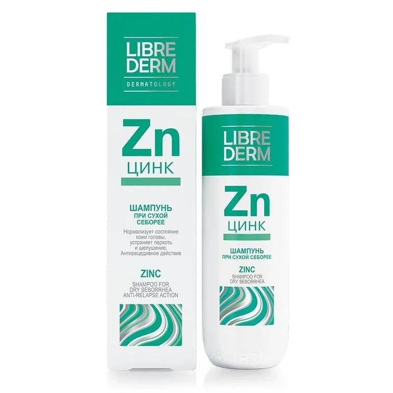 Librederm Лечебные шампуни Шампунь Zn Цинк Шампунь для мытья волос любого типа и очищения кожи от всех видов перхоти