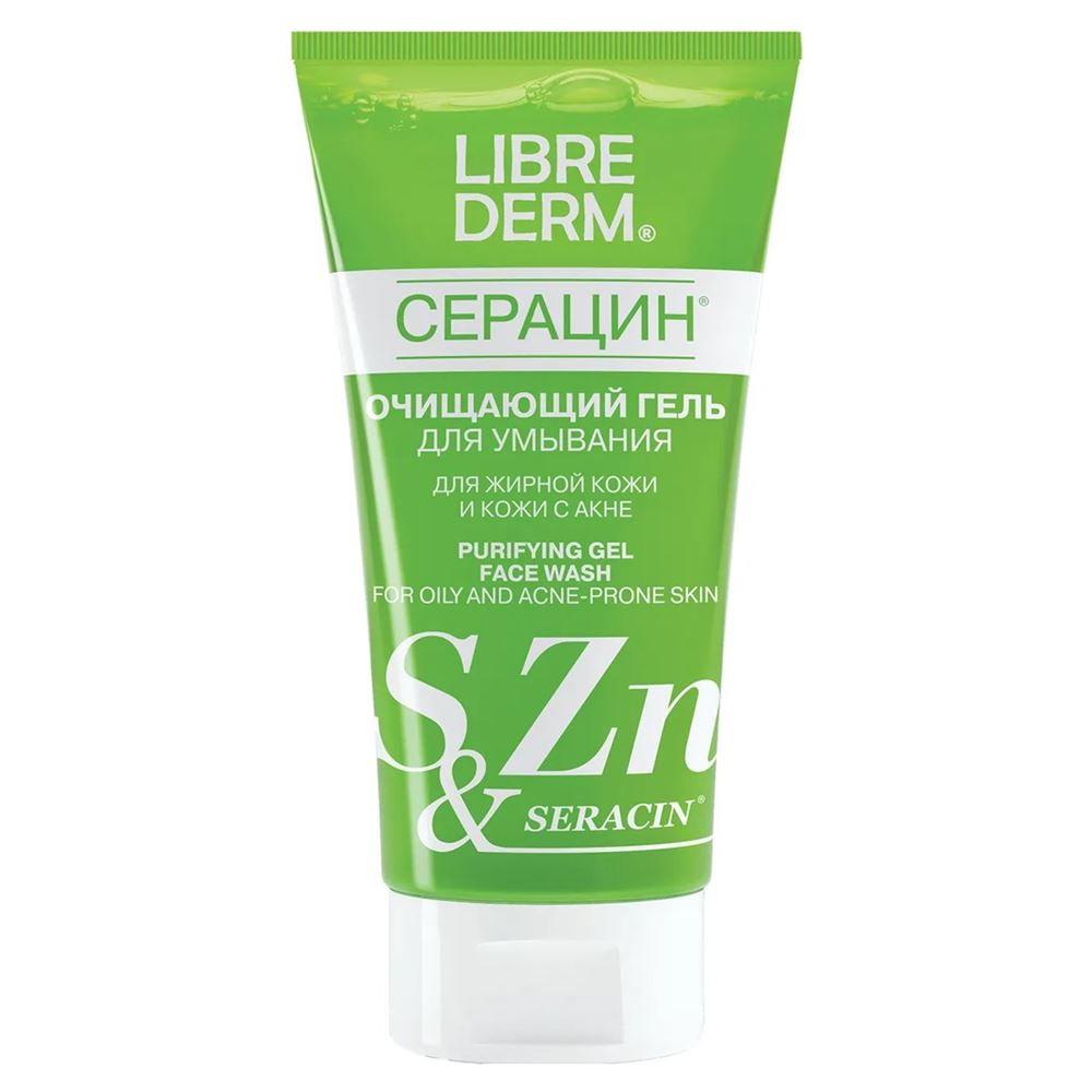 Librederm Серацин Purifyng Gel Face Wash  Очищающий гель для умывания для жирной кожи и кожи с акне