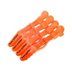 h10986-09 Super Jumbo Зажимы пластиковые усиленные, оранжевые