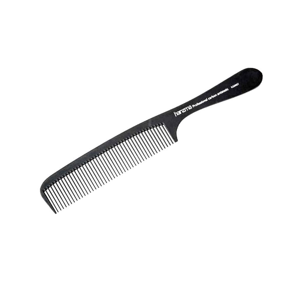 Harizma Professional Щетки и расчески для волос h10667 Carbon Antistatic Расческа с ручкой 18.5 см Расческа с ручкой карбон 18.5 см