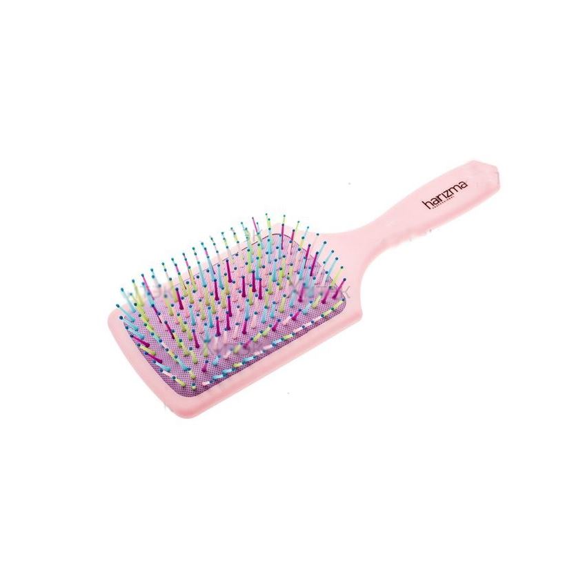 Harizma Professional Щетки и расчески для волос h10641-1205 Rainbow Щетка массажная широкая розовая Щетка массажная широкая розовая