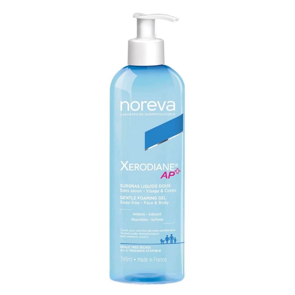 Noreva Xerodian AP+ Мягкий очищающий обогащенный гель Gentle Foaming Gel Soap Free