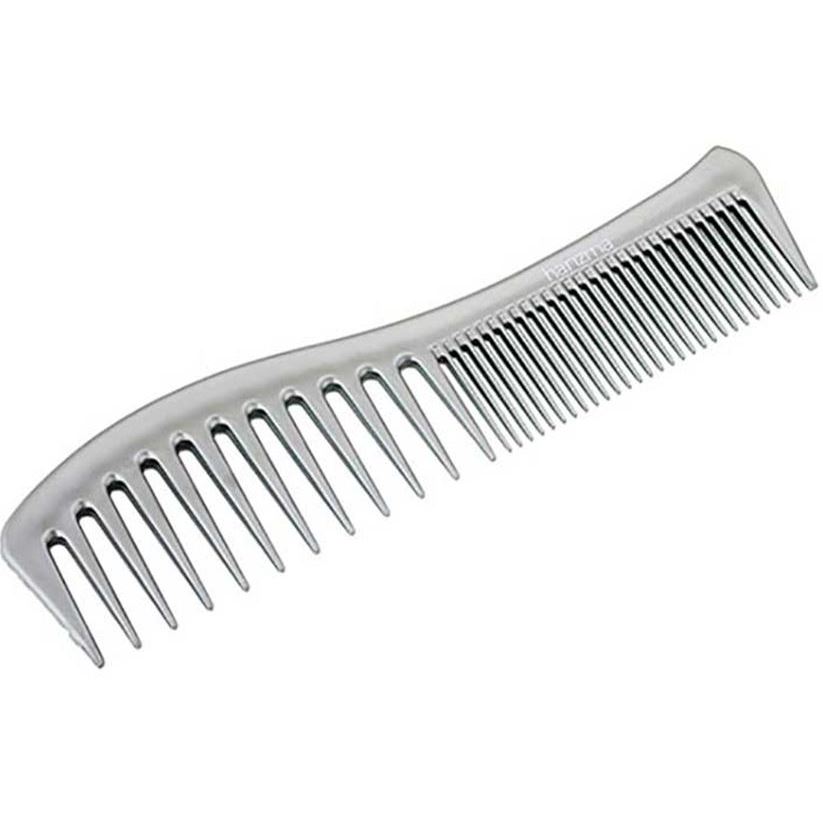 Harizma Professional Щетки и расчески для волос h10654 Гребень большой серебро Гребень большой, с частыми и редкими зубцами, нейлон, 22 см, серебро