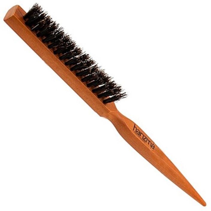 Harizma Professional Щетки и расчески для волос h10623 Щетка трехрядная светлая Щётка для начёса трехрядная с натуральной щетиной светлая